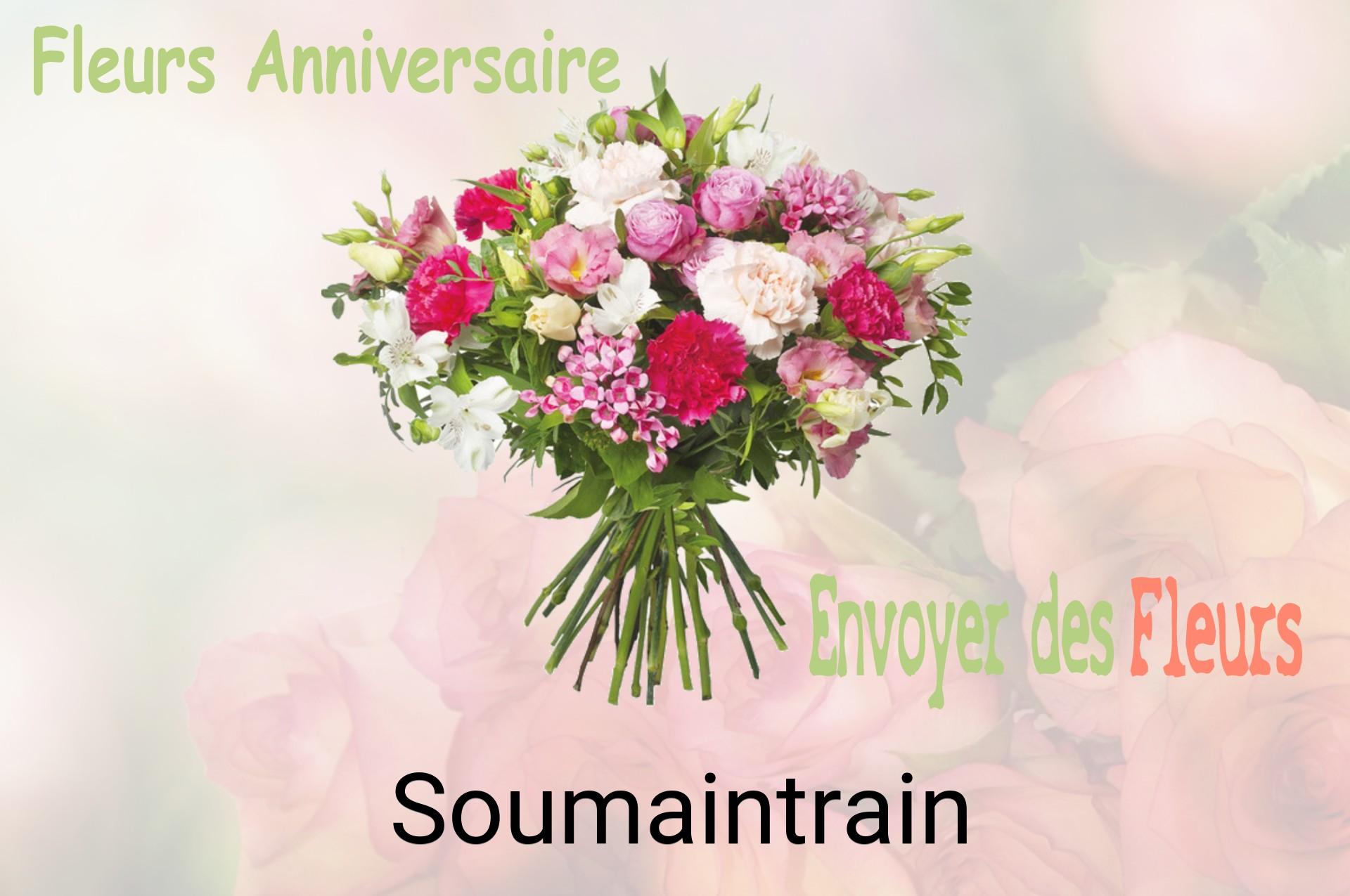 Bouquet de fleurs d’anniversaire livré à Soumaintrain